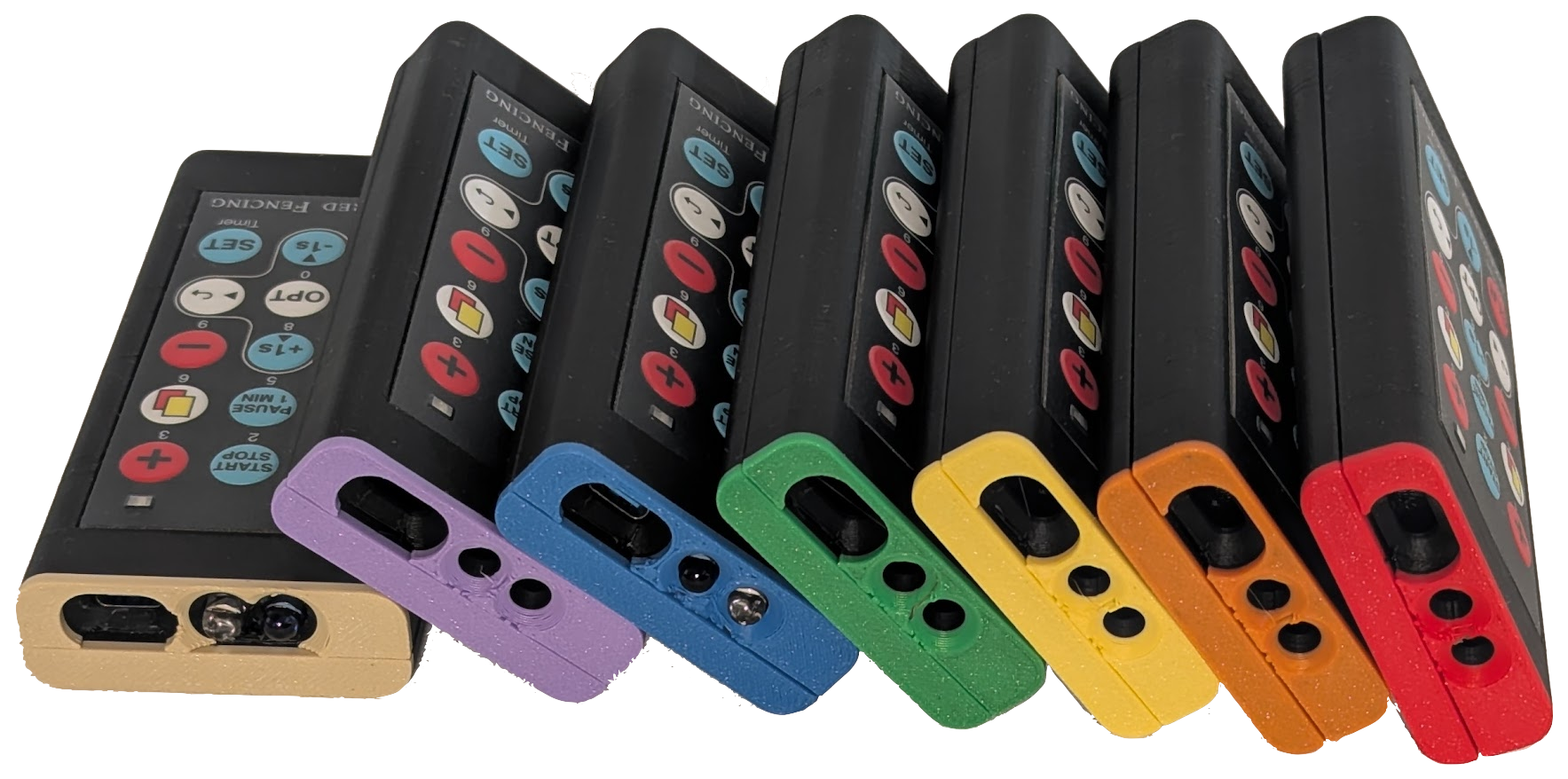 Remotes of different colors